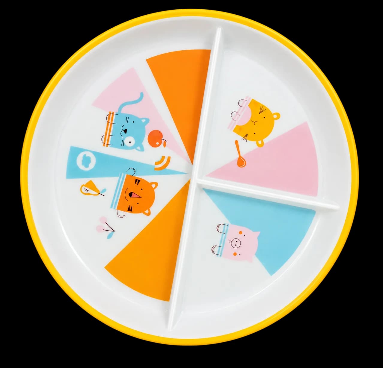 Bebeconfort Assiette Bébé Compartimentée avec Motifs Animaux
